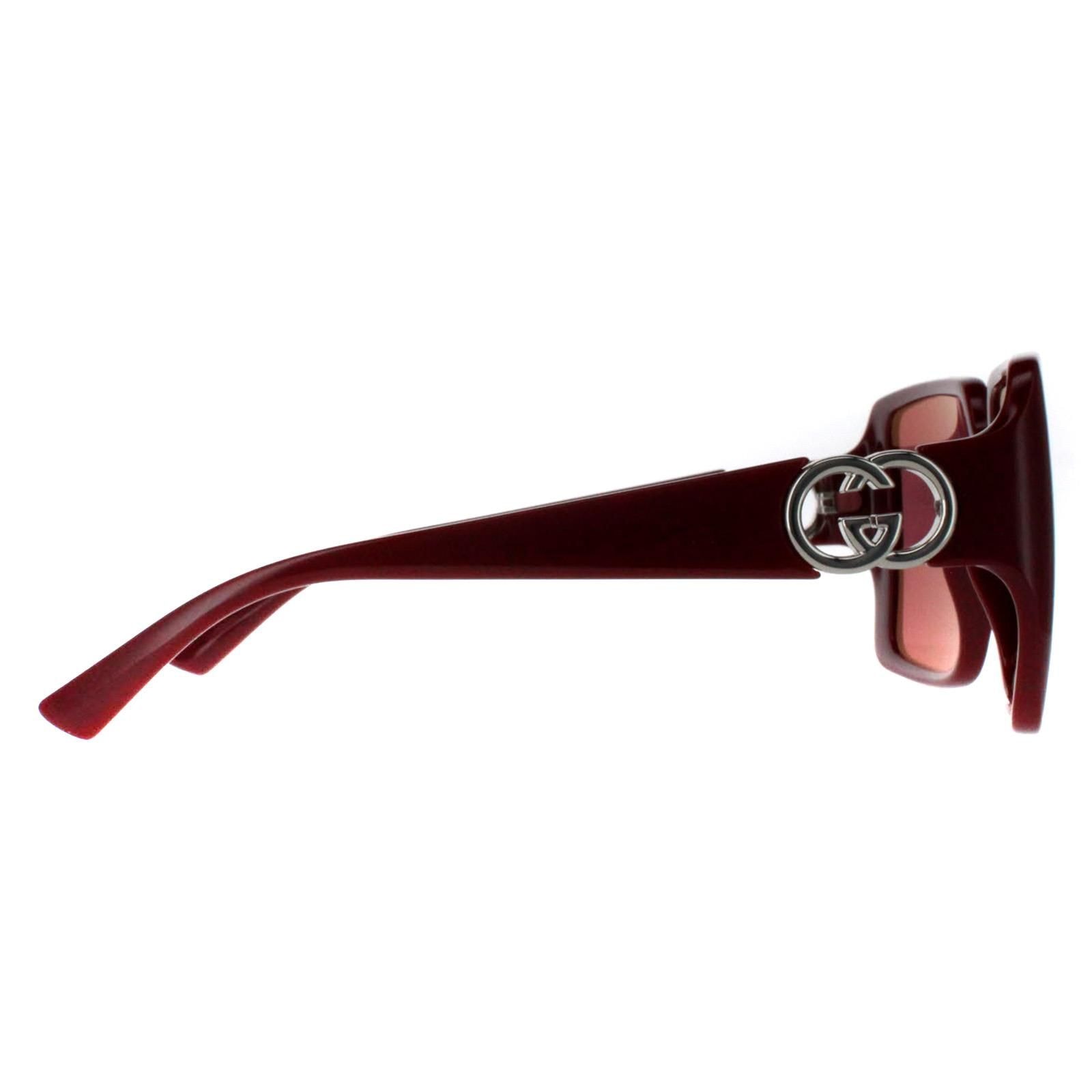 Gucci Square Black with Gold Dusky Pink w Logo Mirror Photochromic GG1692S image 4