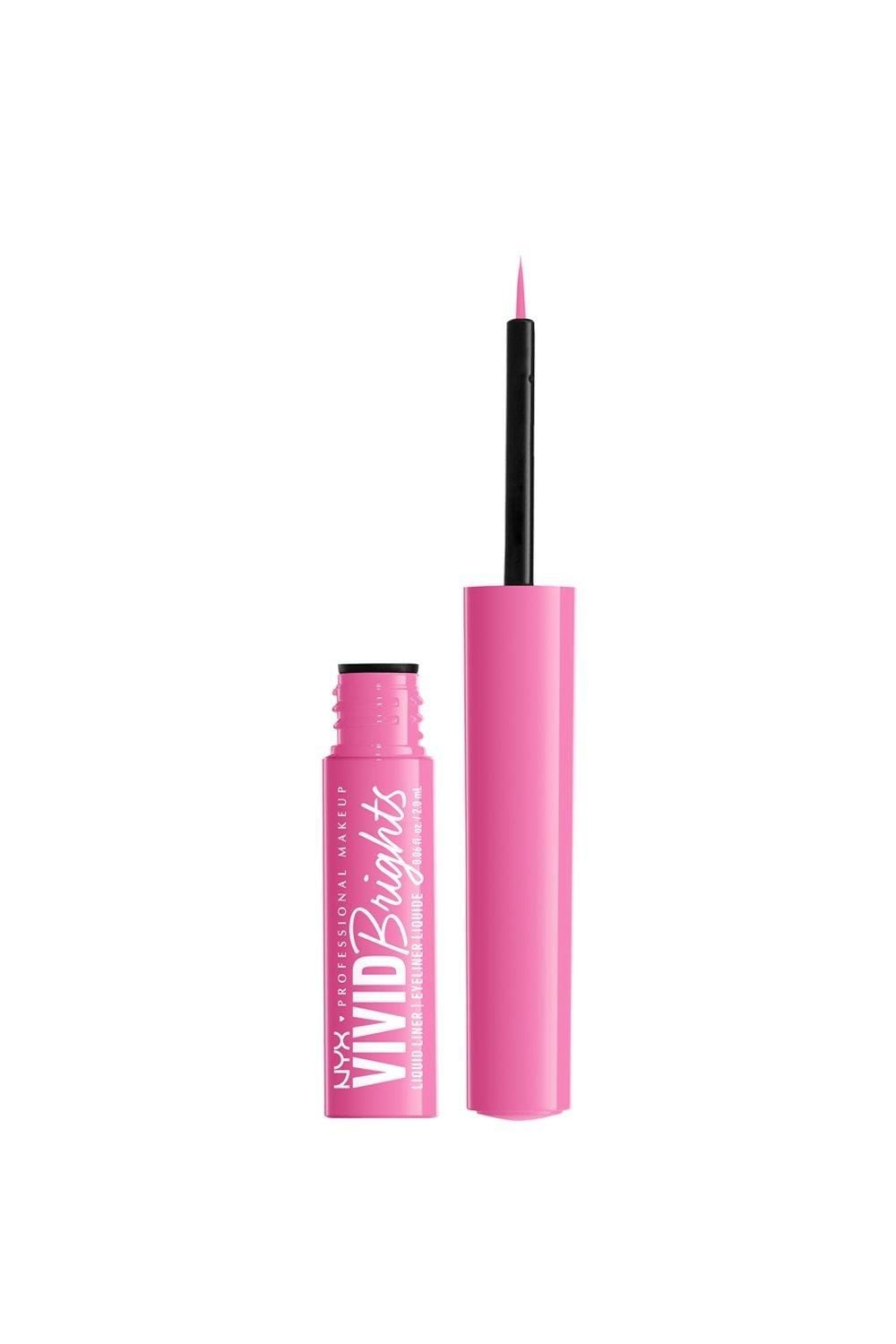 NYX Professional Makeup Vivid Brights Liquid Eyeliner Dont Pink Twice image 1