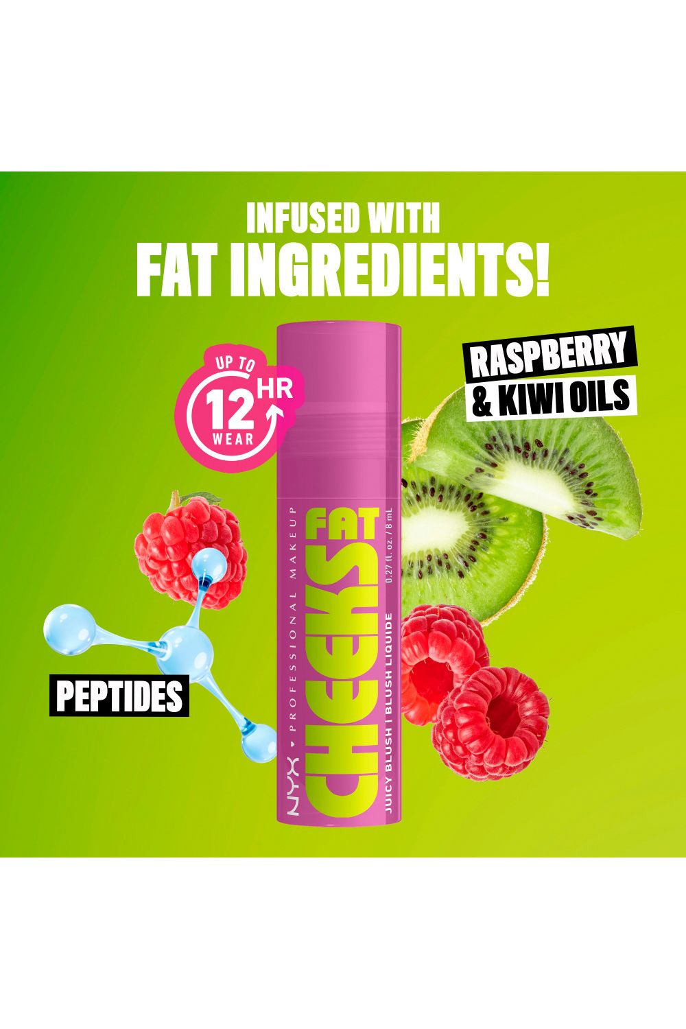 NYX Professional Makeup Fat Cheeks Blush 8ml Blueberry Burst image 9