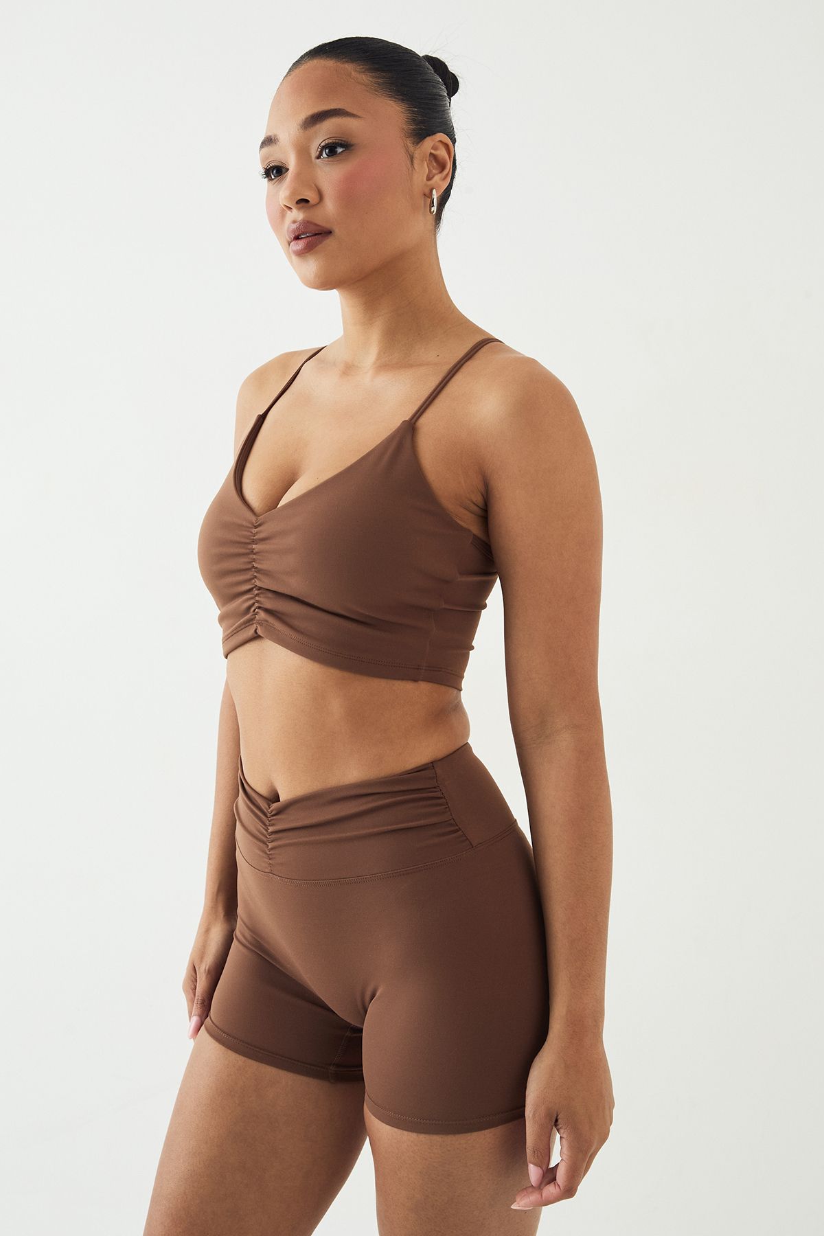 DSGN Studio DSGN Studio Ultra Sculpt Ruched Waist Cycling Short Mocha image 1