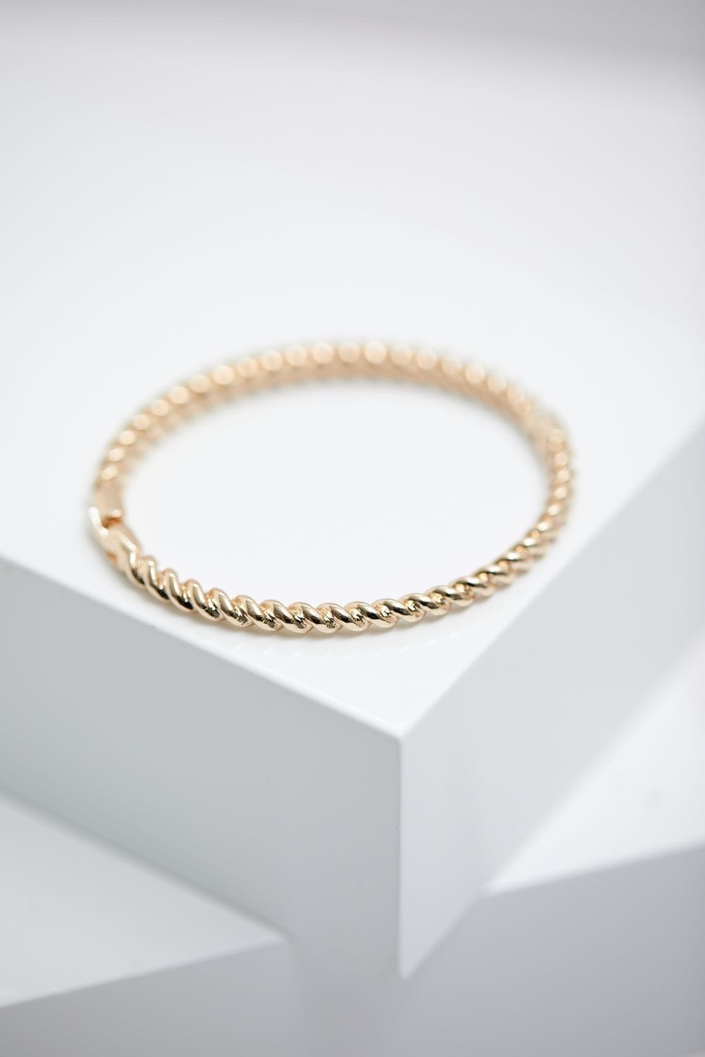 Jon Richard Gold Plated Polished Twist Bangle - Gift Boxed image 2