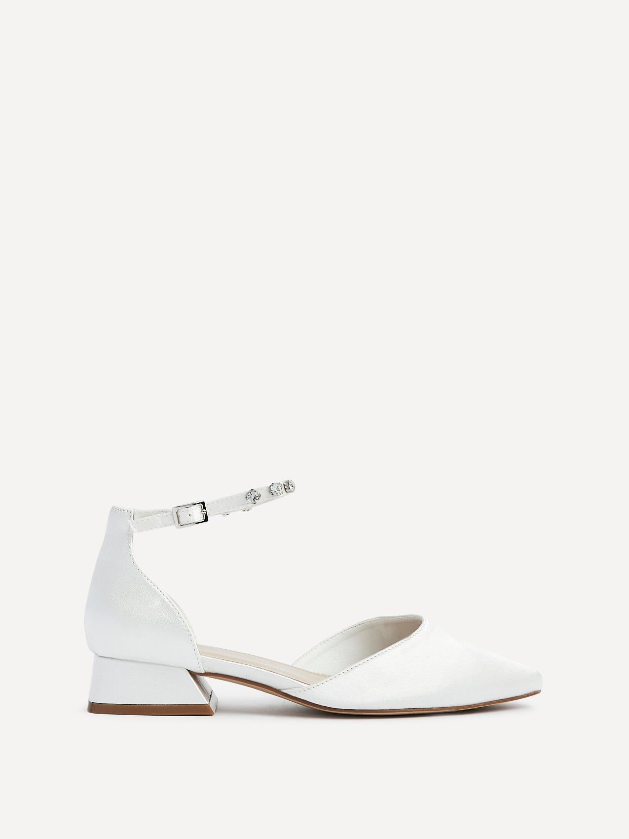 Linzi Everlasting Wide Fit Bridal Low Court Heels