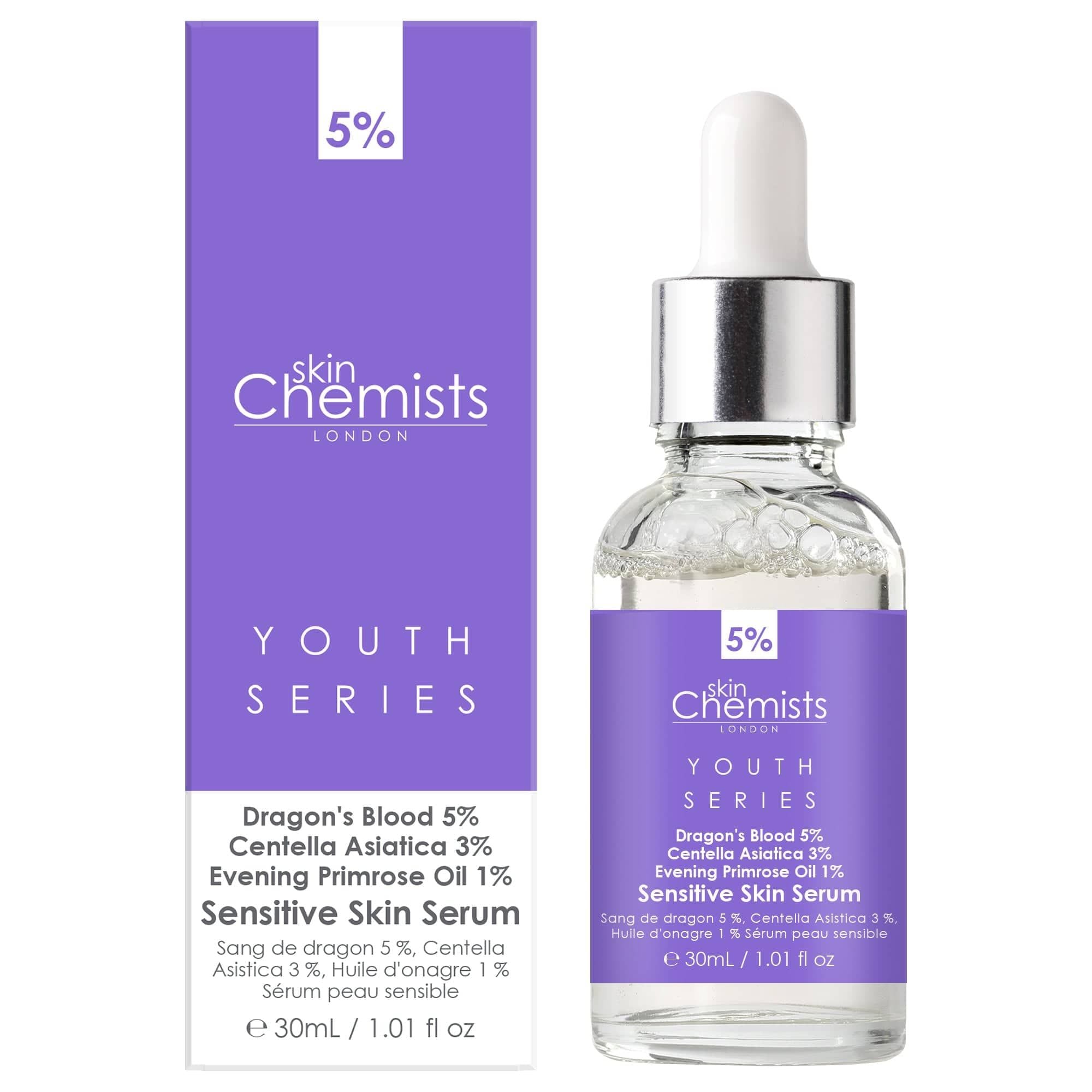 skinChemists Youth Series Sensitive Serum Dragon's Blood 5% 30ml x 2 Duo Pack image 3