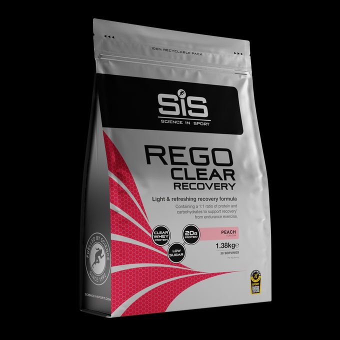 Science in Sport REGO Clear Recovery Powder - 20g Protein - Peach - 1.38KG image 1