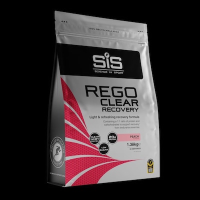 Science in Sport REGO Clear Recovery Powder - 20g Protein - Peach - 1.38KG