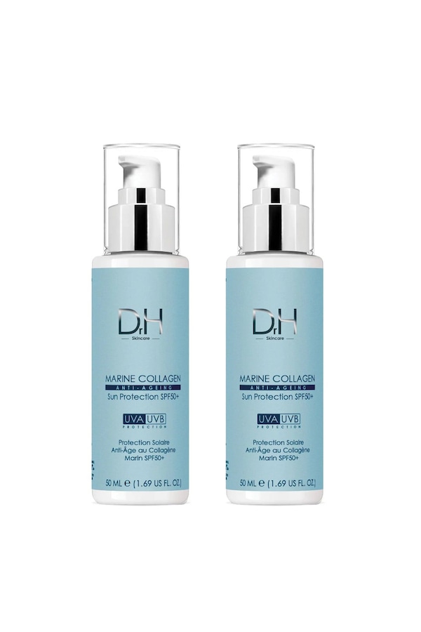 Dr H Anti-Ageing Marine Collagen Sun Protection SPF 50 50ml x 2 Duo Pack