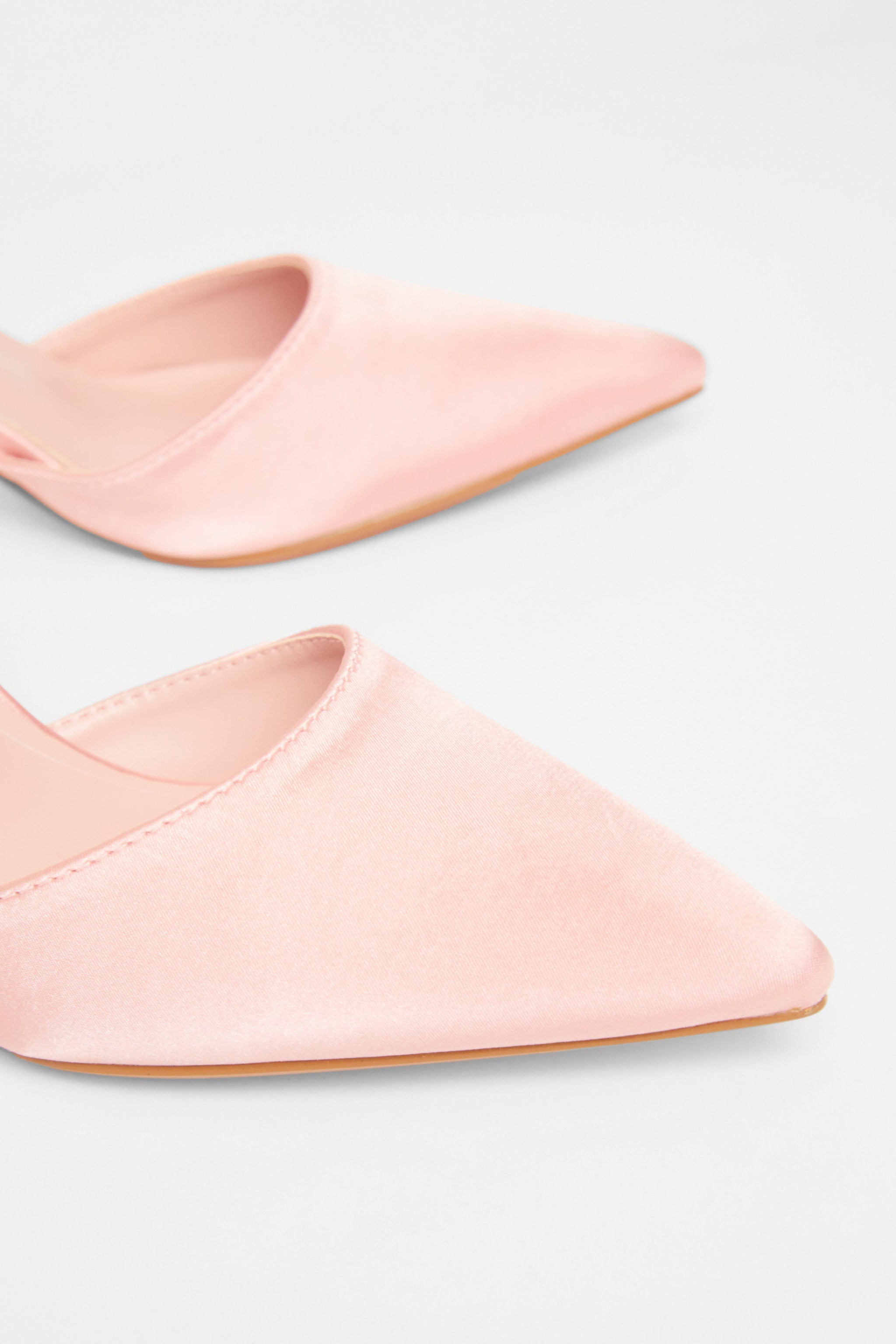 Quiz Pink Diamante Strap Court Heels image 4