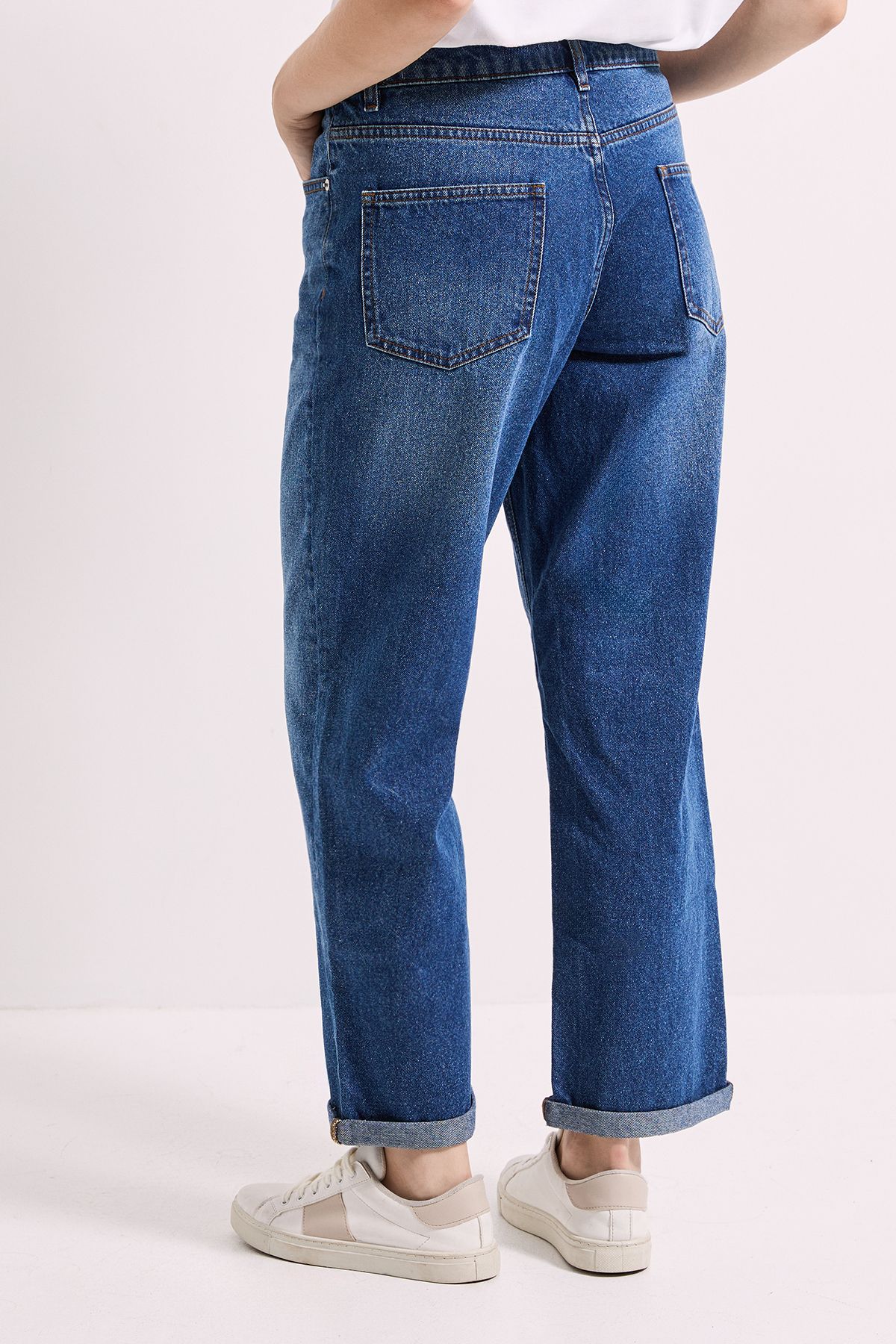 Dorothy Perkins Boyfriends Ankle Grazer Fold Up Jeans Indigo image 4