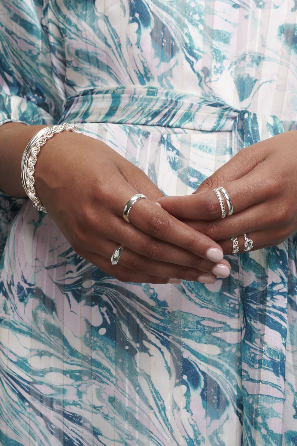 Simply Silver Sterling Silver 925 with Cubic Zirconia Wedding Band Ring image 2