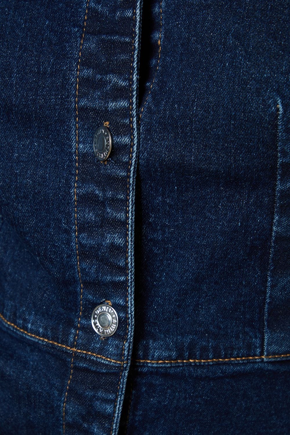Dorothy Perkins Half Placket Denim Shirt Dress Dark Wash image 5