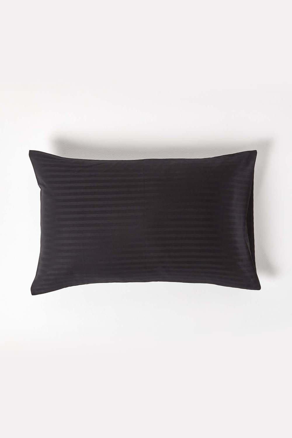 Homescapes Egyptian Cotton Satin Stripe Housewife Pillowcase 330 TC image 1