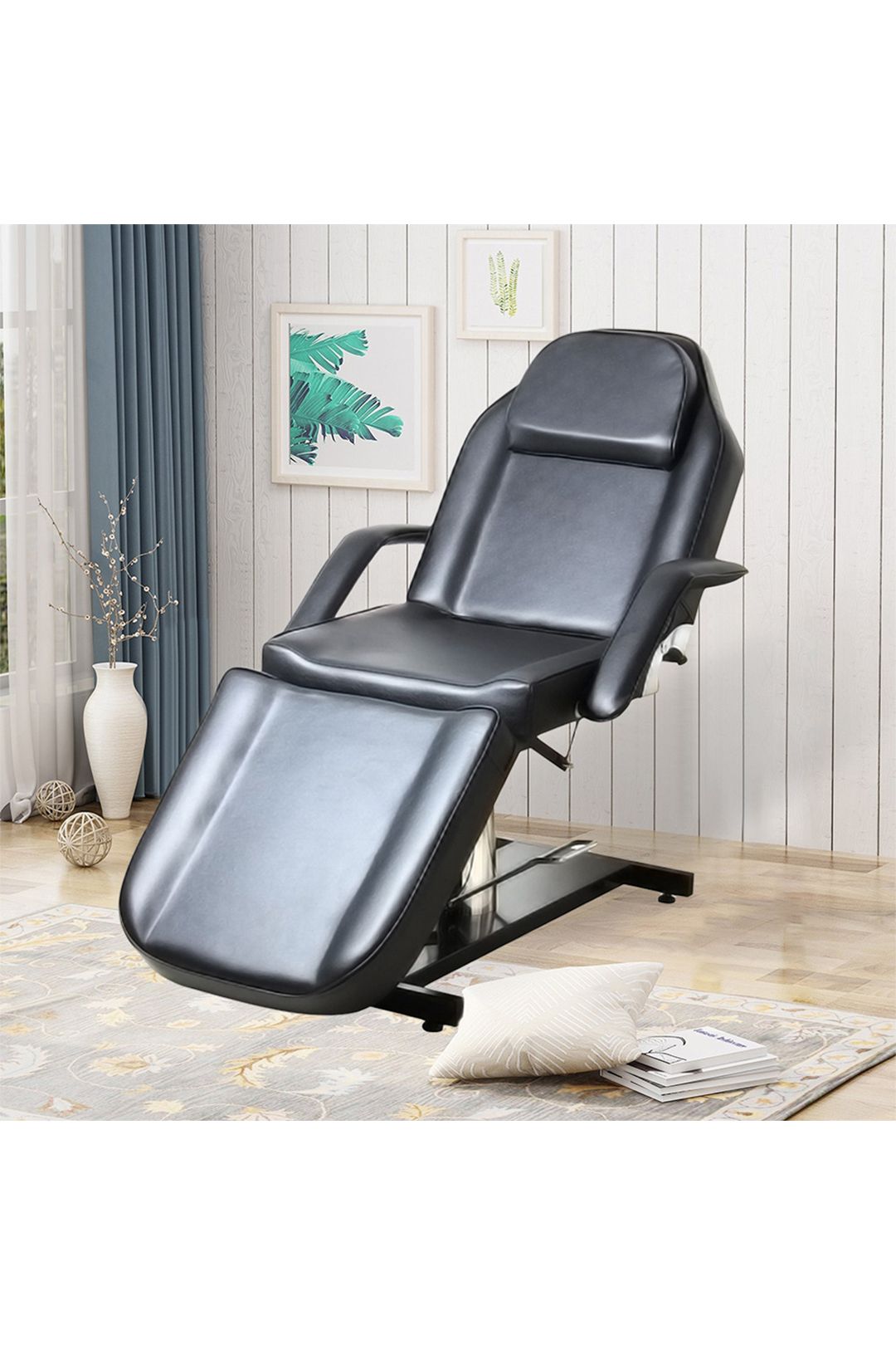Living and Home Adjustable Leather Beauty Salon and SPA Recliner Chair image 3