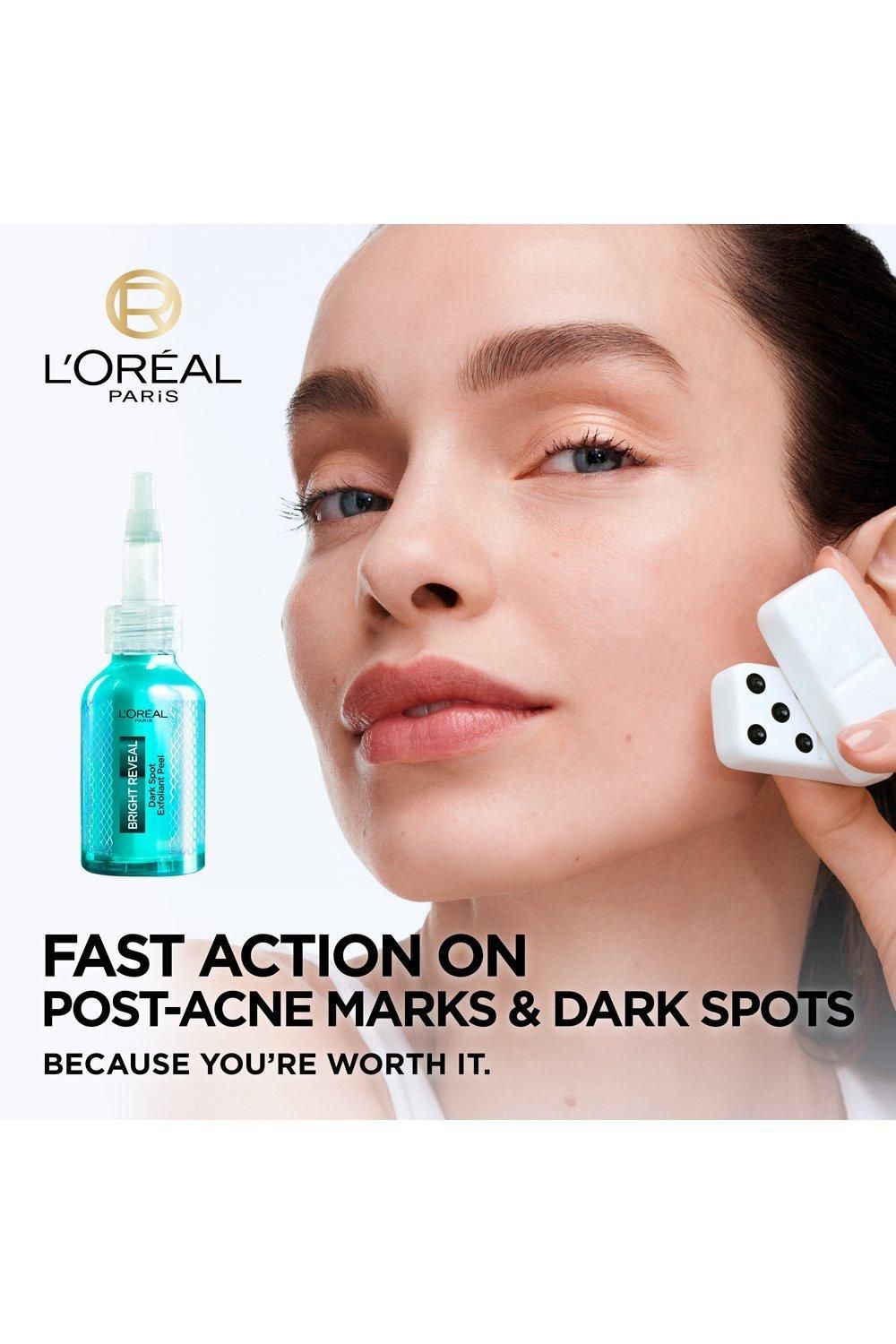 L'Oréal Paris Bright Reveal Dark Spot Exfoliant Peel, 25% AHA + BHA + PHA and Niacinamide Multi image 2