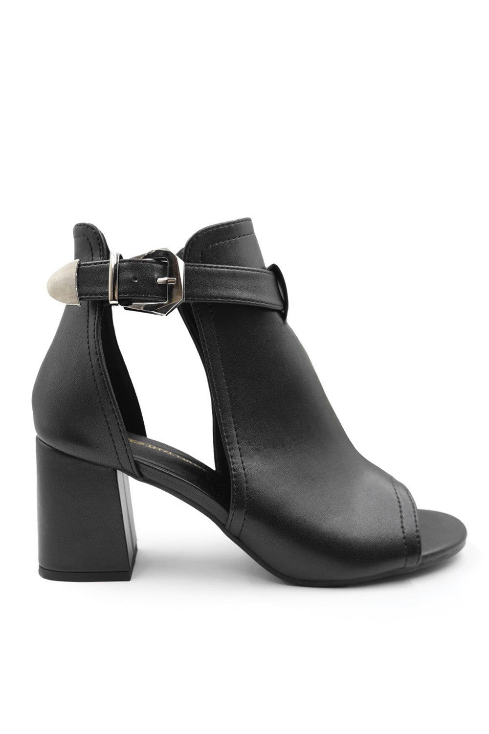 Where's That From 'Claire' Block Heel With Side Buckle And Open Toe Front image 3