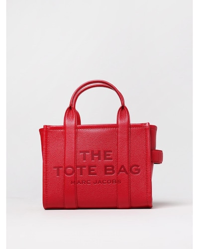 Marc Jacobs The Tote Bag Leather Handbag Wo - Red