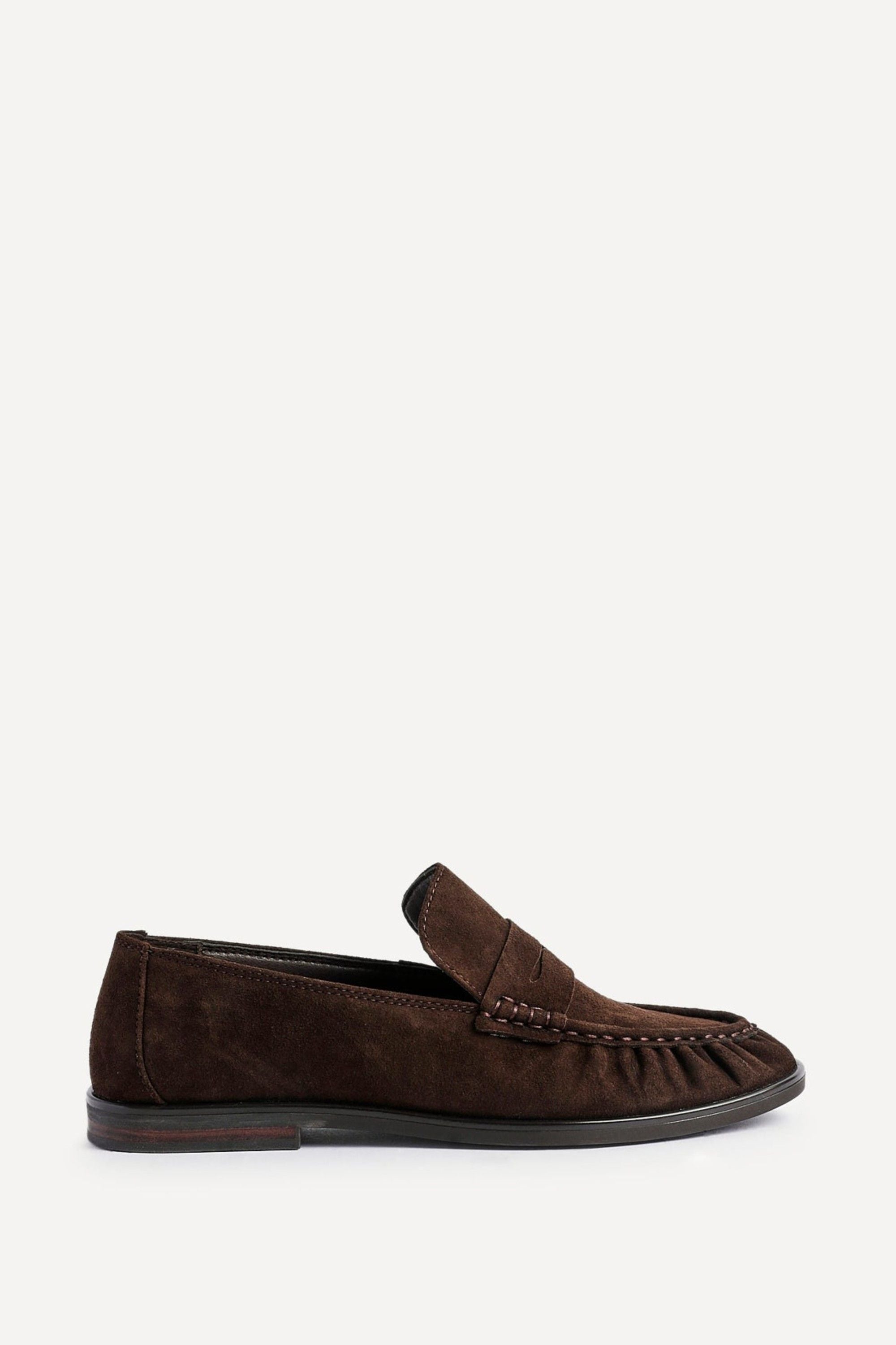 Linzi Belmont Brown Suede Leather Loafers image 1