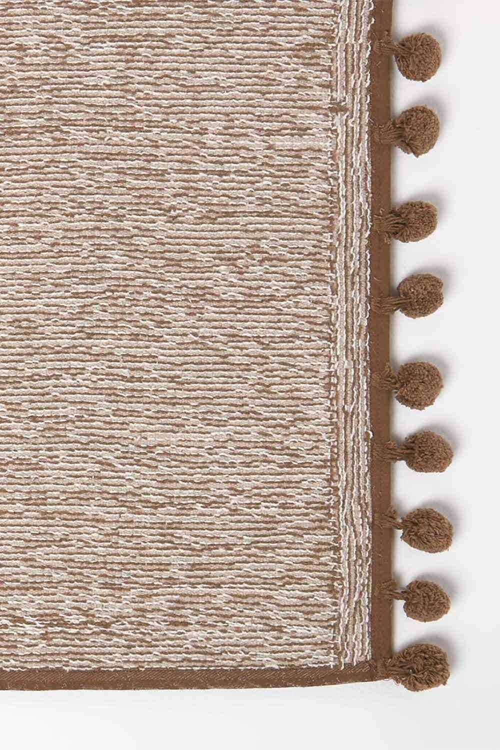 Homescapes Tufted Bath Mat 100% Cotton with Pom Pom Edges image 4