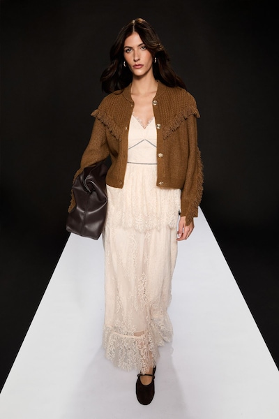 RUNWAY 1.8.1.8 Runway 1.8.1.8. Cable Cardi With Tassel Camel