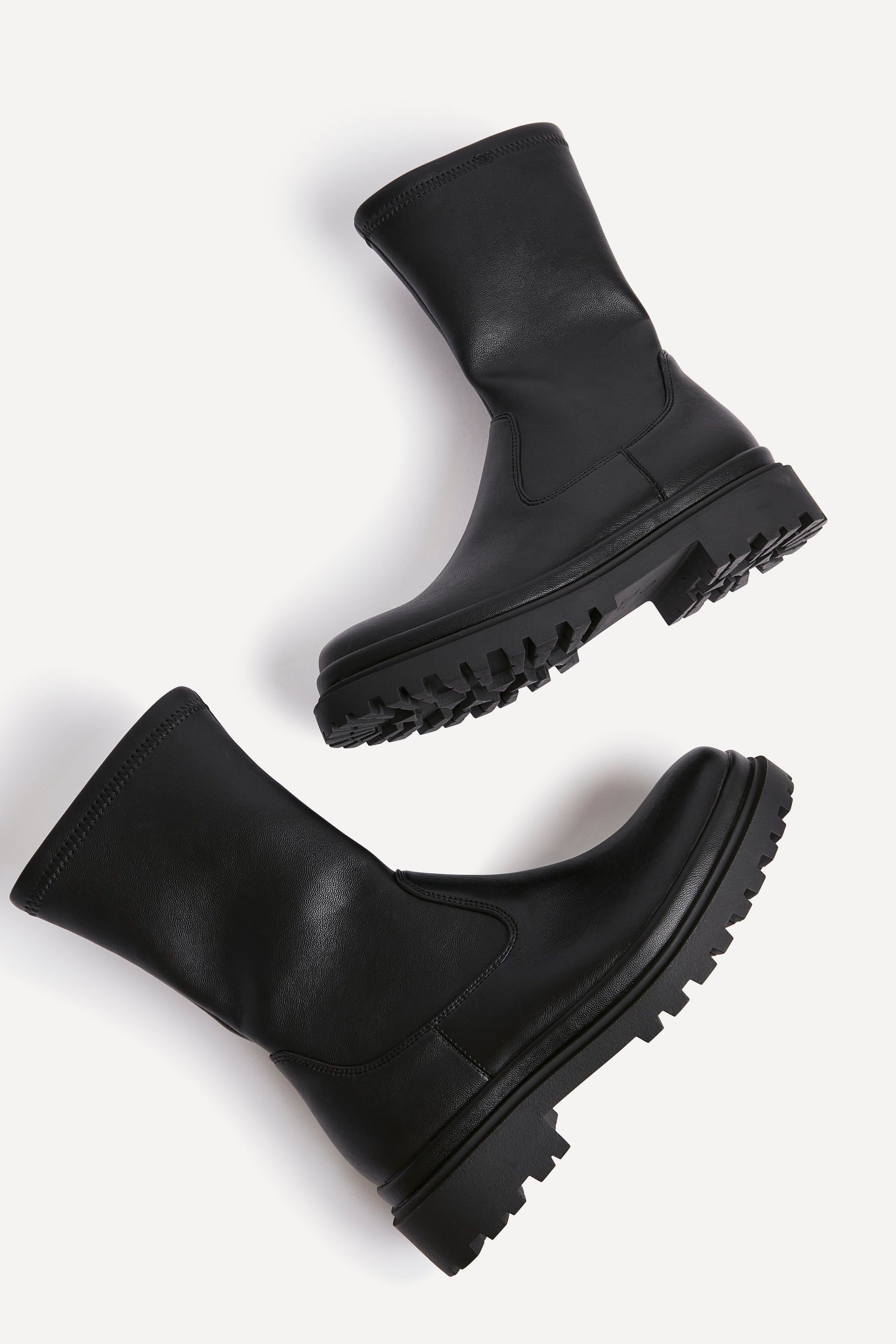 Linzi Edge Black Platform Ankle Boots image 5