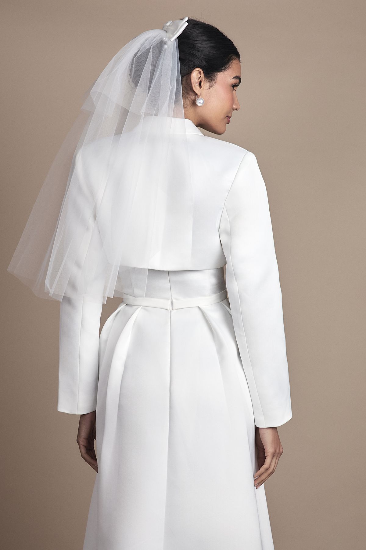 Coast Satin Bridal Bolero Jacket Ivory image 3