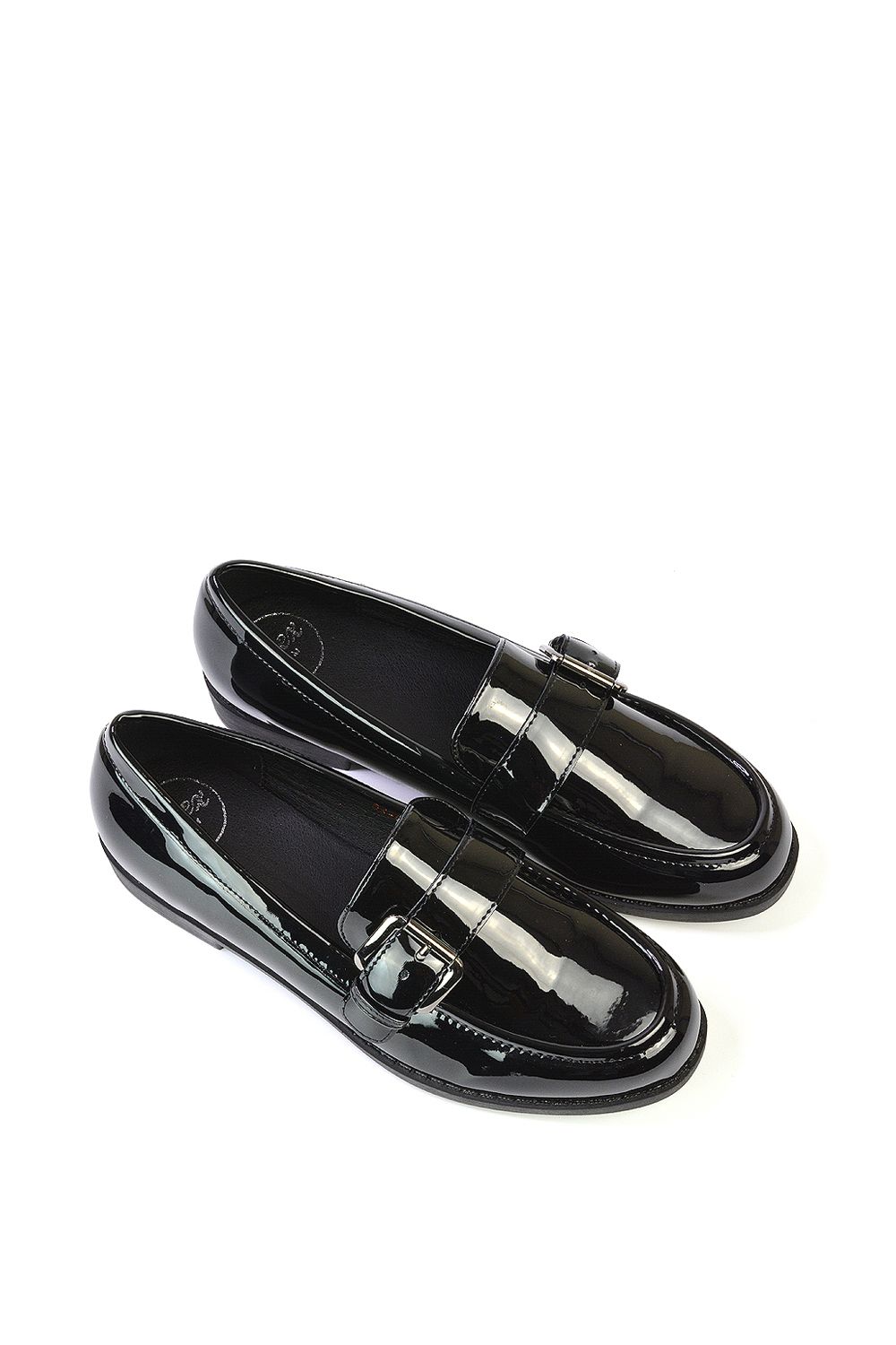 XY London 'Kali' Buckle Up School Shoes Loafers With Chunky Soles image 4