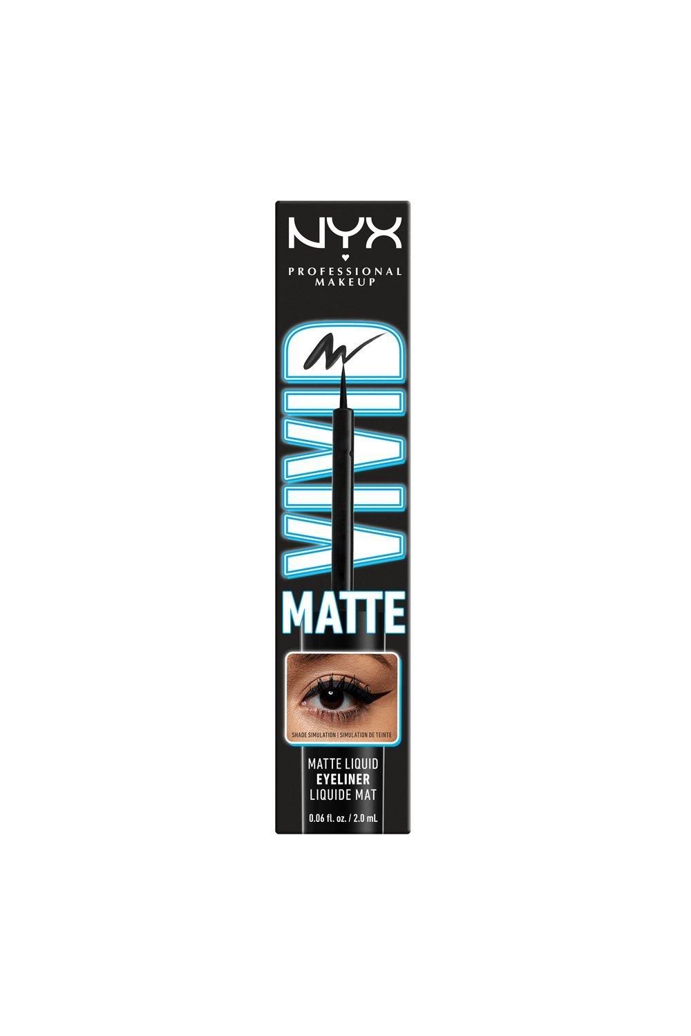 NYX Professional Makeup Vivid Matte Liquid Eyeliner Black image 7