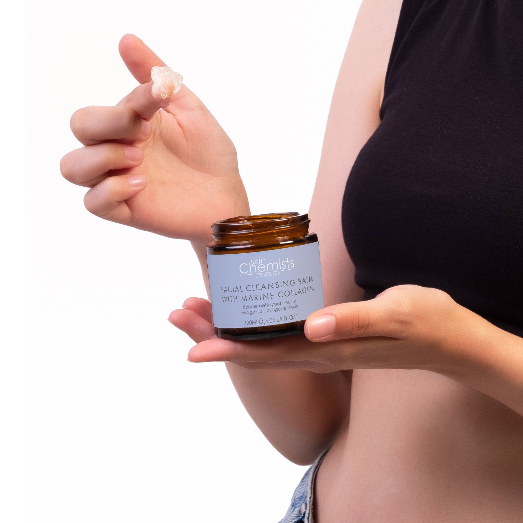 skinChemists professional Cleansing Balm with Marine Collagen 120ml image 5