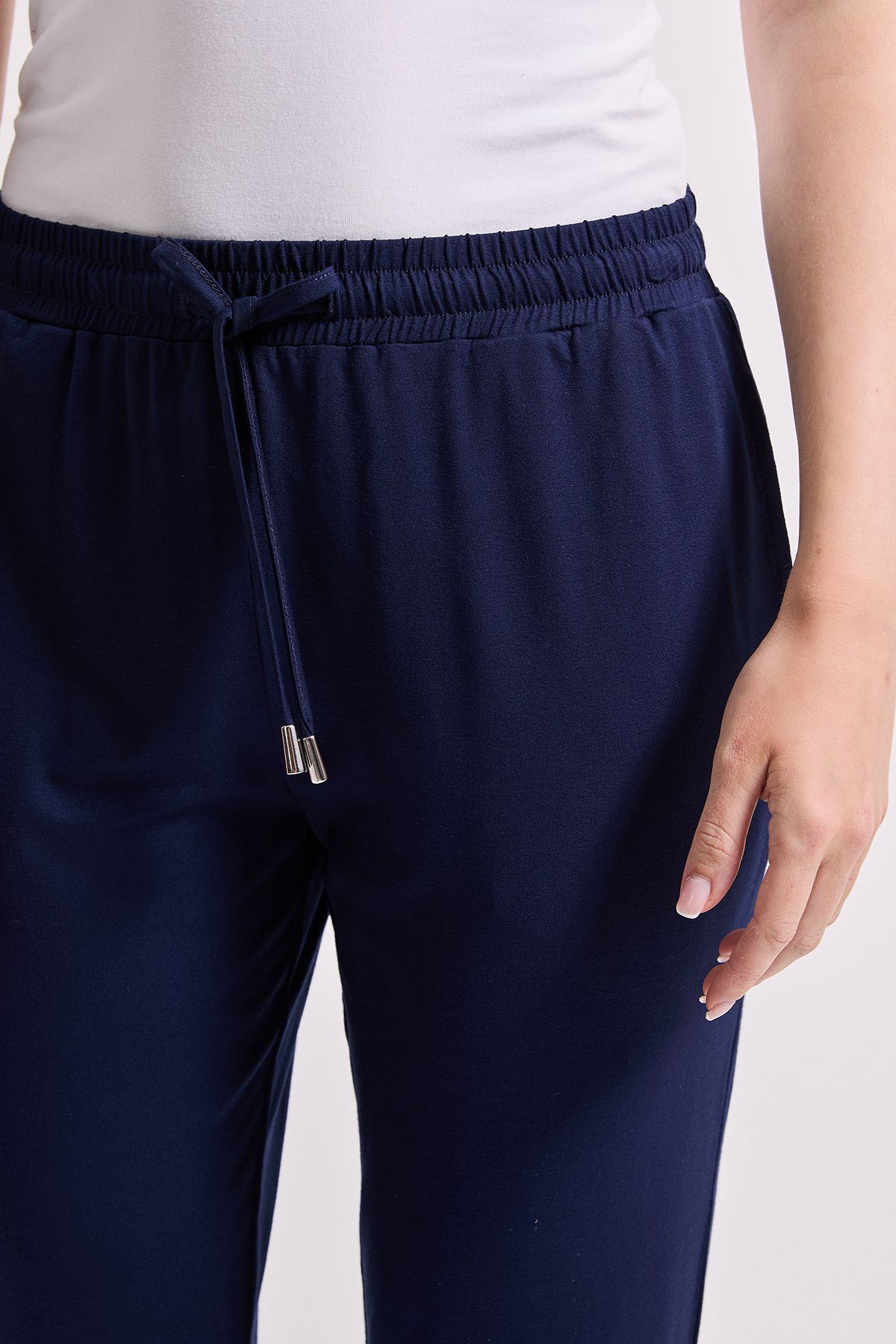 Dorothy Perkins Shirred Waist Jersey Jogger Navy image 2