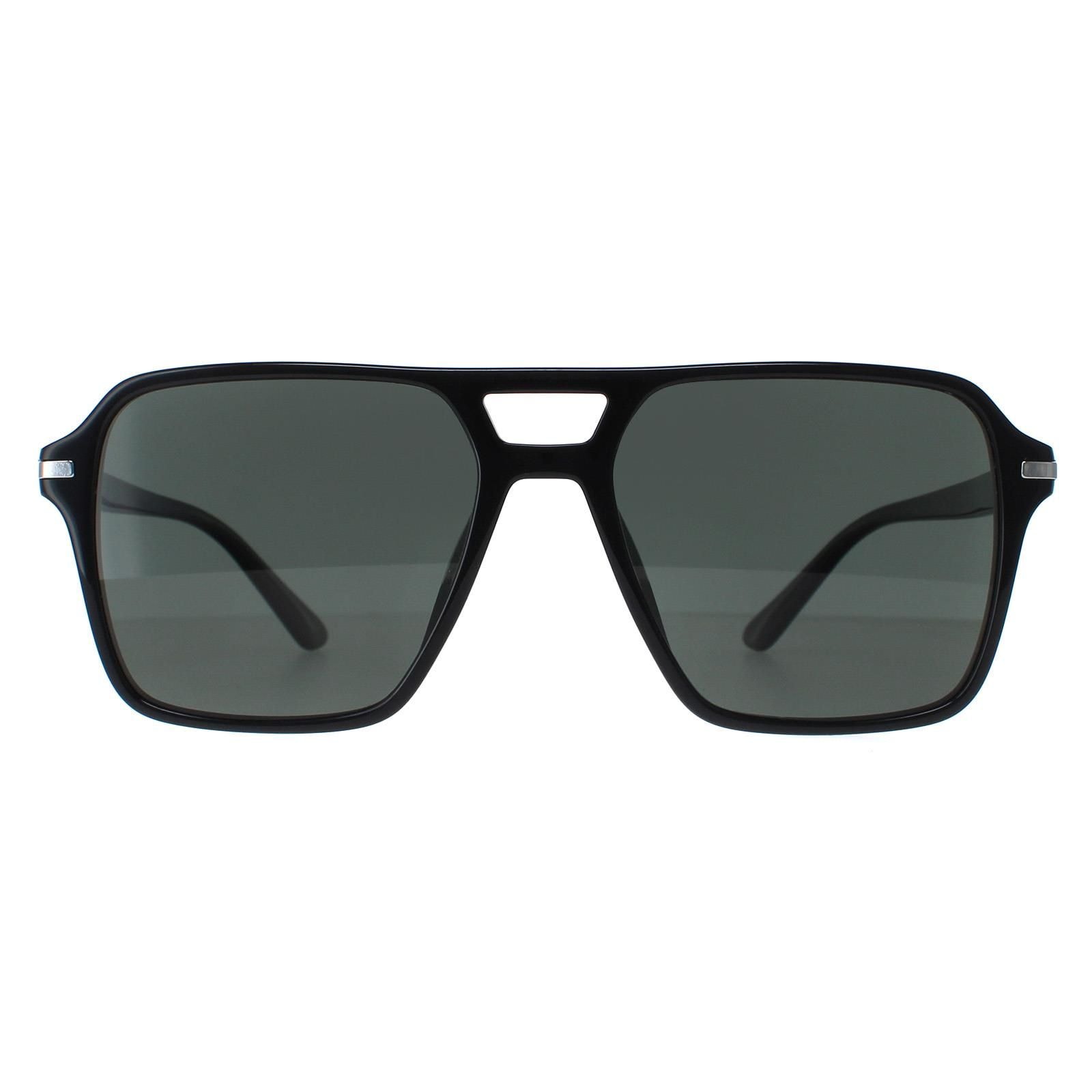 Prada Aviator Black Green Polarized PR20YS image 1