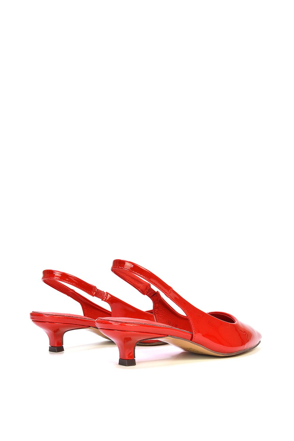 XY London 'Jenny' Pointed Toe Low Kitten Heel Slingback Pumps image 5