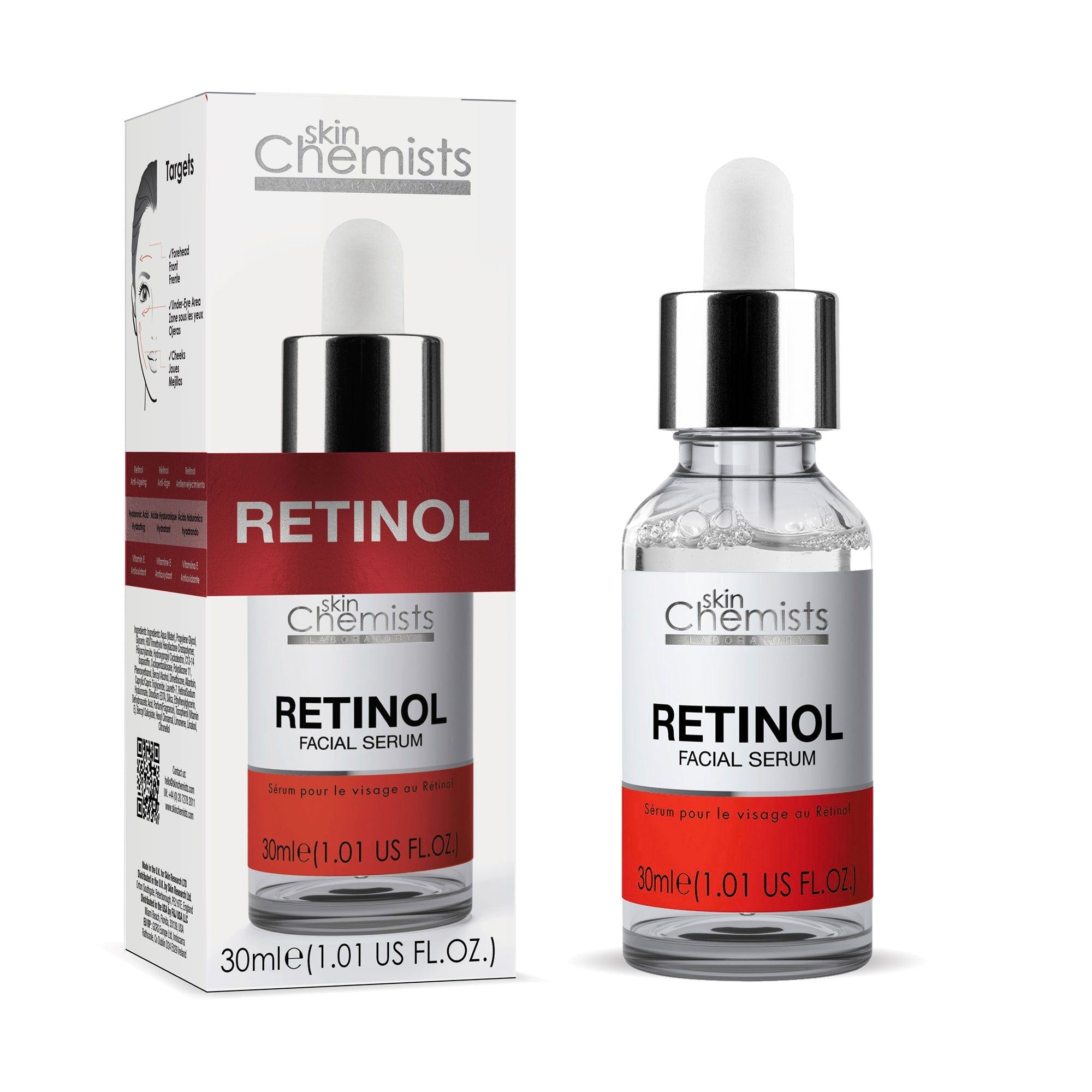 skinChemists professional Anti-Ageing Retinol Facial Serum 30ml x 2 Duo Set image 2