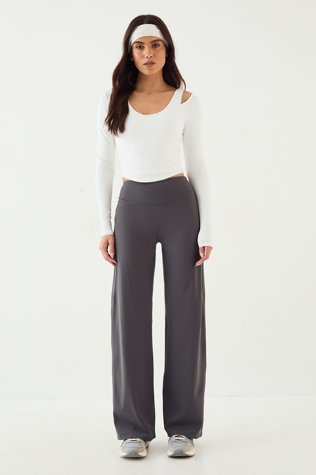 DSGN Studio DSGN Studio Ultra Sculpt Straight Leg Trouser Charcoal image 5