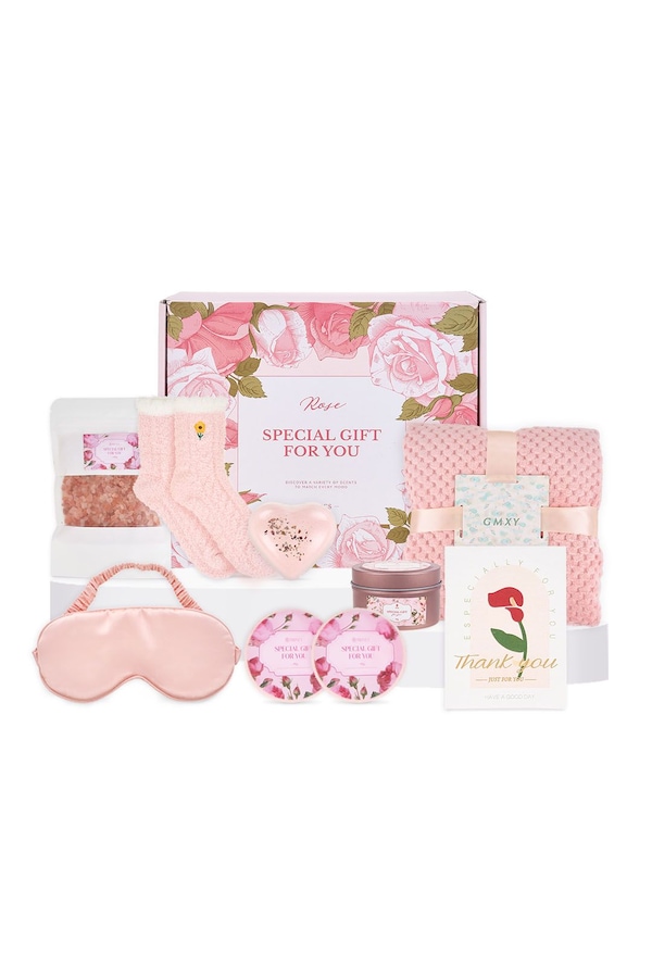 Living and Home Rose-Scented Spa Bath Gift Set