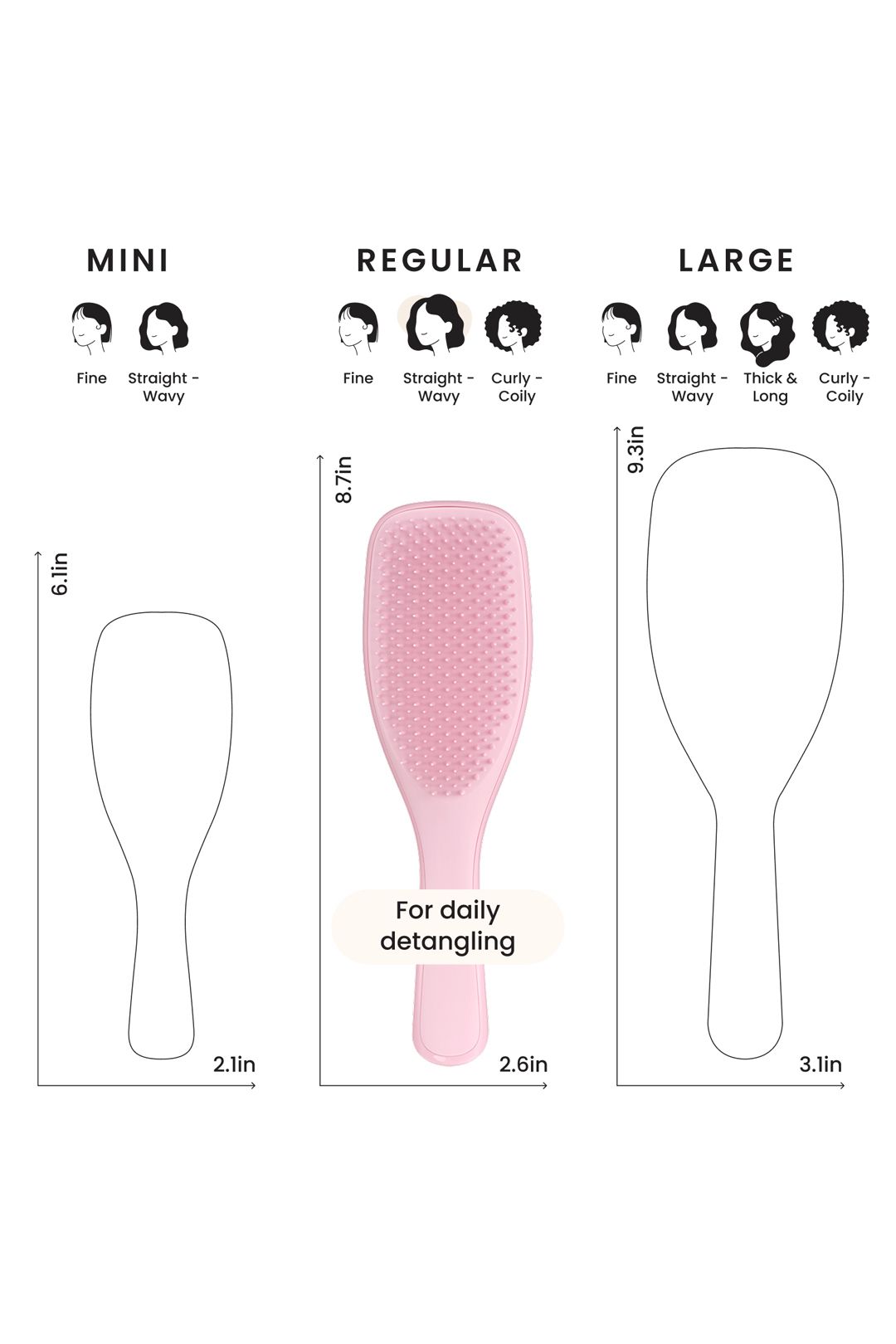 Tangle Teezer The Wet Detangler Hairbrush - Millennial Pink Pink image 9