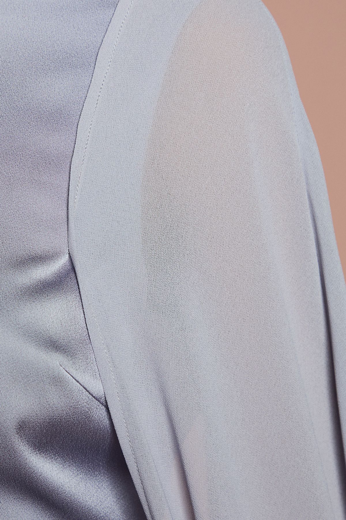 Coast Sleeveless Crepe Maxi Dress With Chiffon Cape Pale Blue image 5