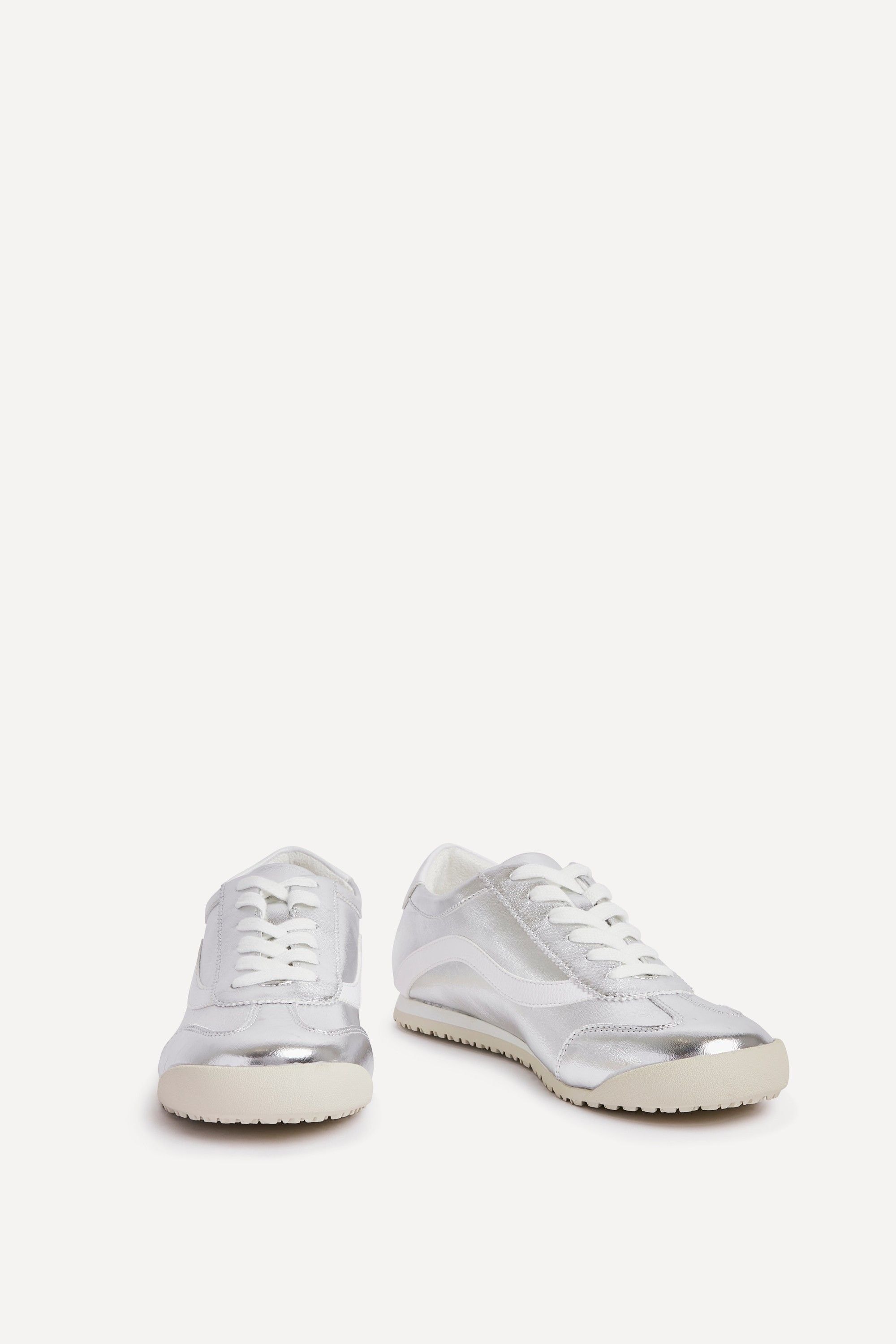 Linzi Flash Silver Retro Style Trainers image 3