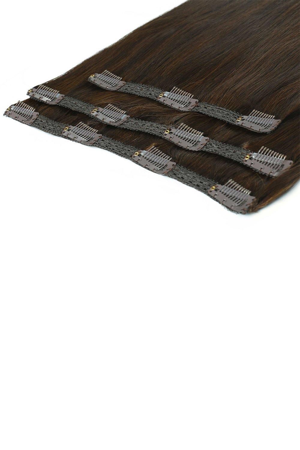 Beauty Works 18'' Deluxe Clip-In Extensions Chocolate image 4