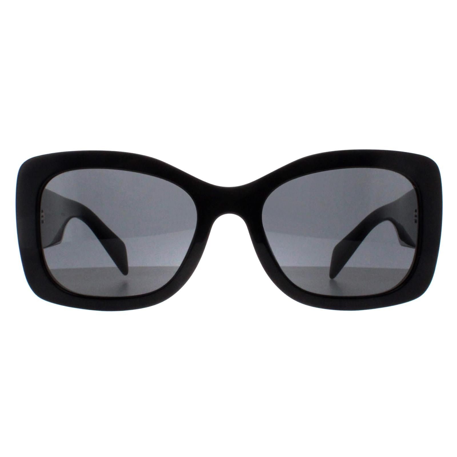 Prada Oval Black Dark Grey PRA08S image 1