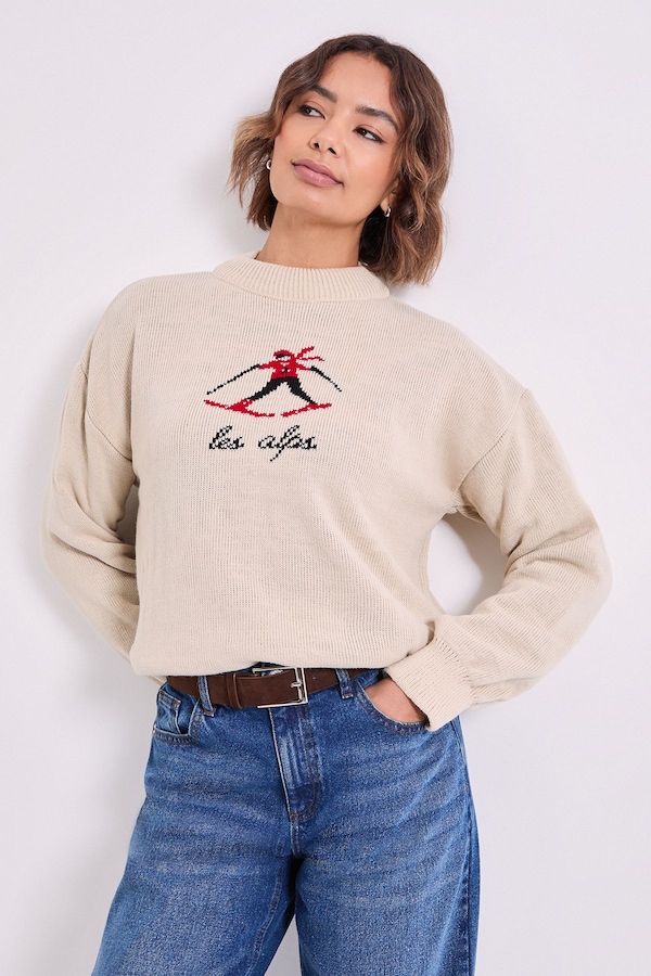Dorothy Perkins Ski Alps Christmas Jumper Ivory