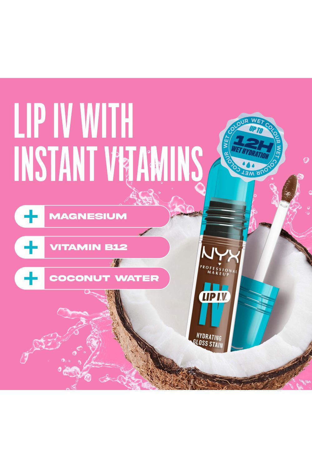 NYX Professional Makeup Lip IV Hydrating Gloss Stain, Lip Gloss 5ml Splash N Spice image 7