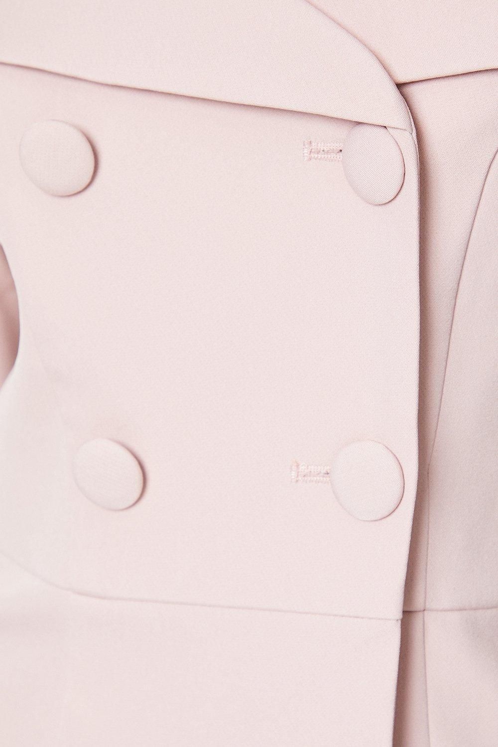 Coast 3/4 Sleeve Off Shoulder Peplum Jacket Blush image 5