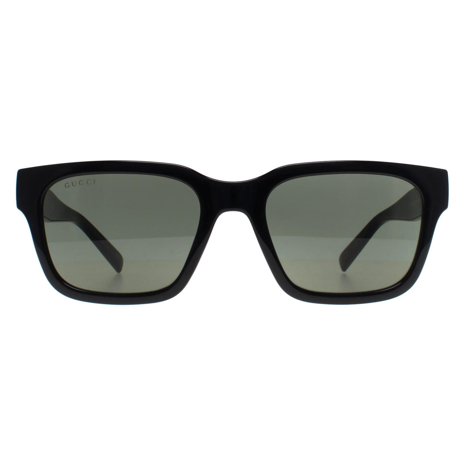 Gucci Square Shiny Black Grey GG1857S image 1