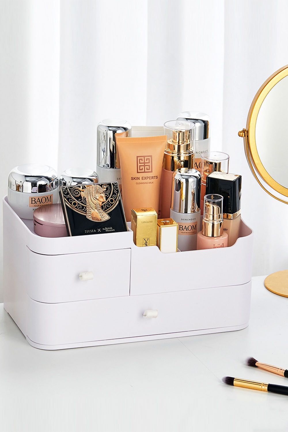 SHEONLY Dressing Table Makeup Storage Box Drawers Gift Set image 1
