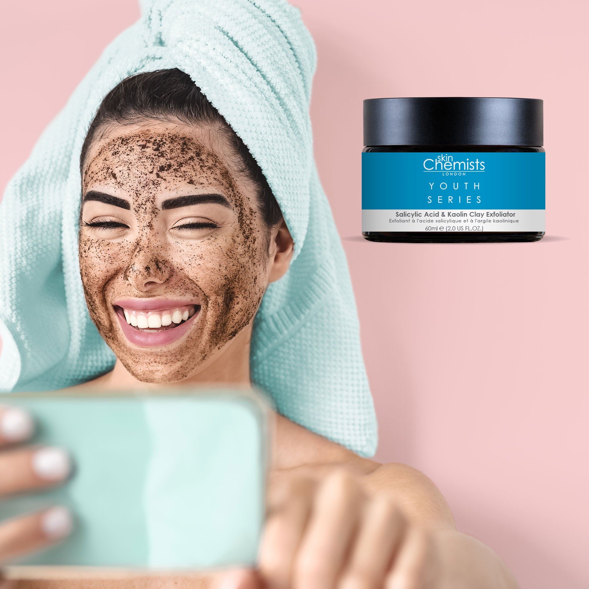 skinChemists Youth Series Salicylic Acid & Kaolin Clay Exfoliator 60ml image 5