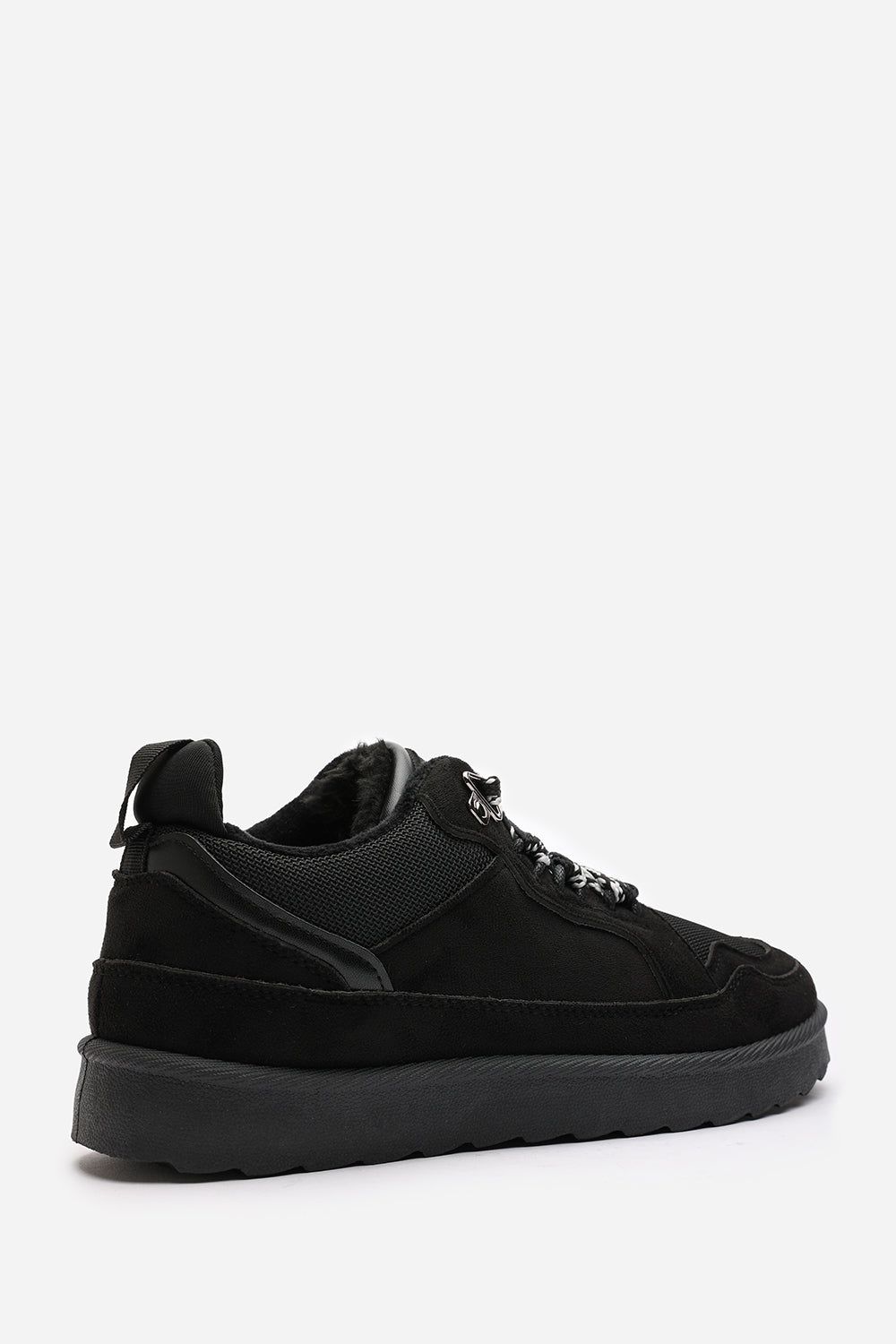 Where's That From 'Darcy' Suede Lace-Up Trainers with Chunky Sole and Mesh Panel image 6