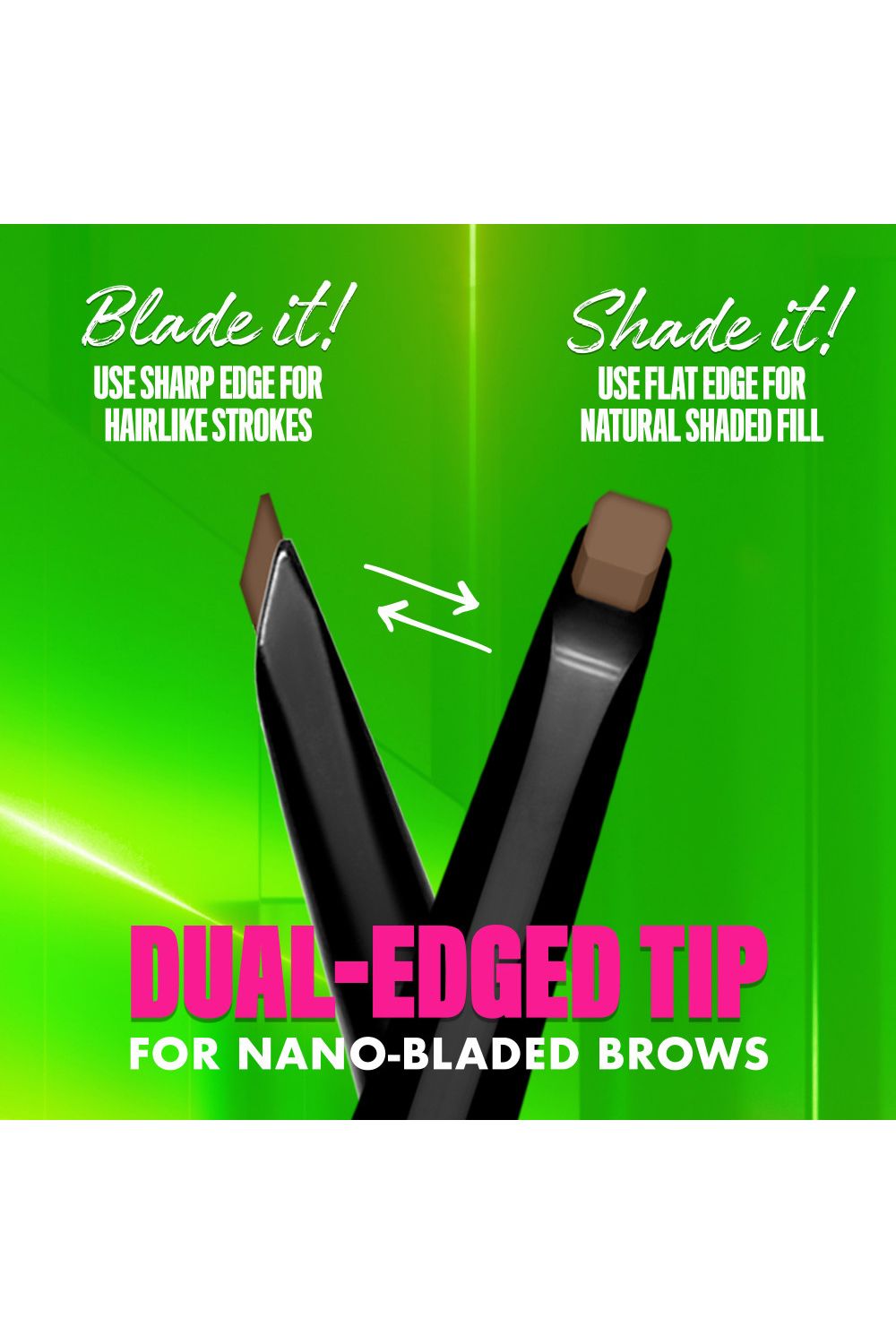 NYX Professional Makeup Blade & Shade, Nano Brow Mechanical Pencil 0.06g Grey image 5