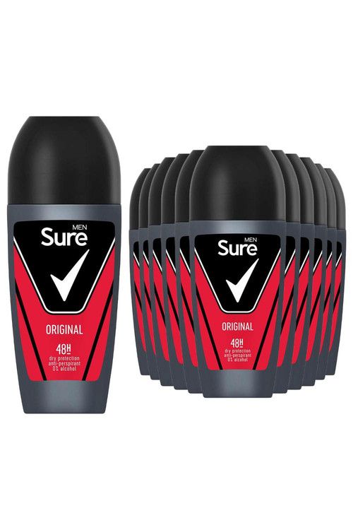 Sure Men 'Antiperspirant Roll On' 48H Sweat & Odour Protection, 12x50ml image 1
