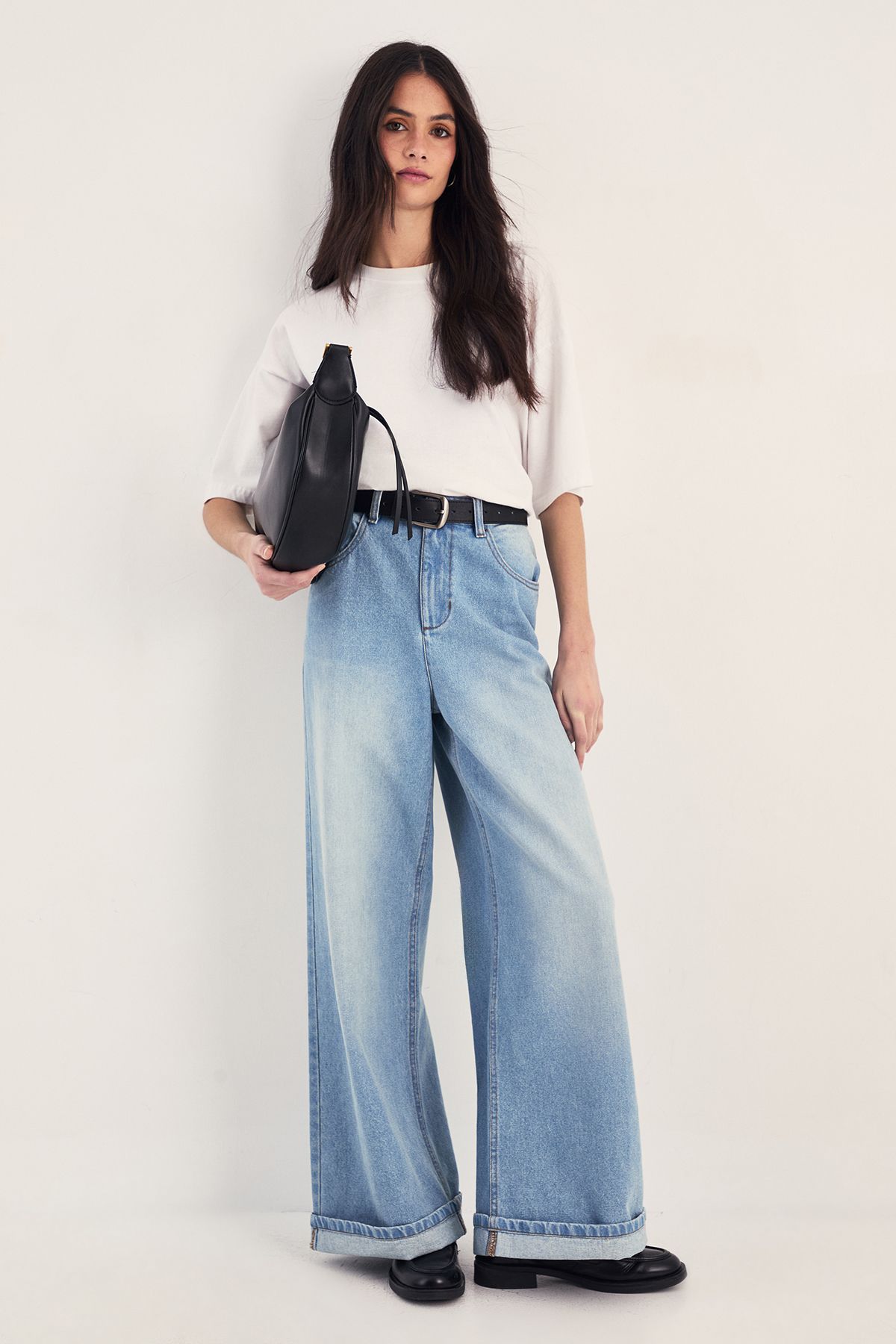 NastyGal The Denim Boyfriend Jean Pale Wash