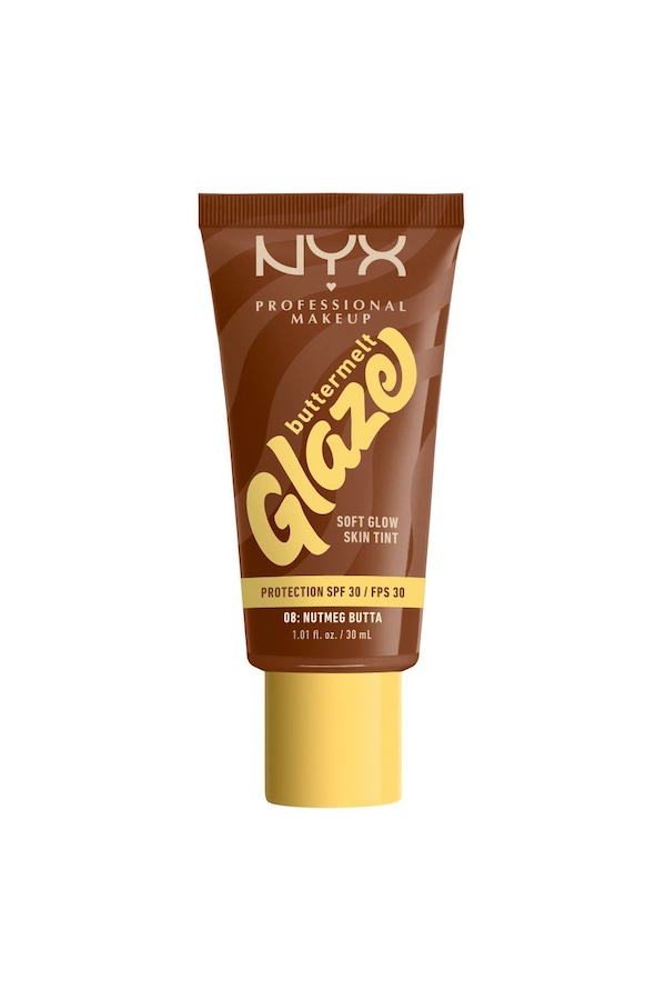 NYX Professional Makeup Buttermelt Glaze Soft Glow Skin Tint + SPF/FPS 30 30ml Nutmeg Butta
