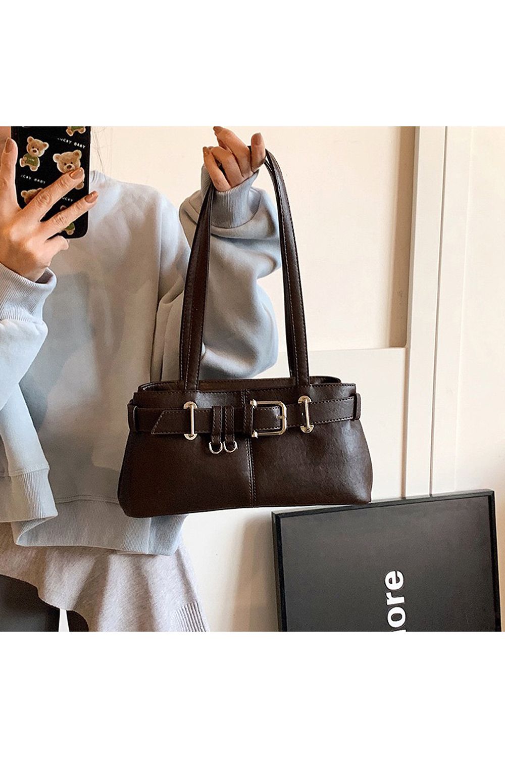 XY London 'Josephine' Belted Shoulder Bag image 1